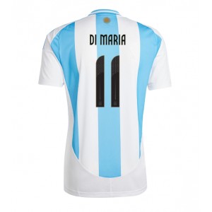 Fotbalové Dres Argentina Angel Di Maria #11 Domácí Oblečení Copa America 2024 Krátký Rukáv